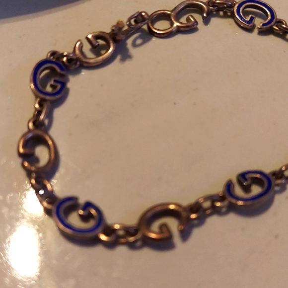 Awesome Vintage Gucci bracelet, late 70's blue enamel, super rare! - Picture 2 of 9